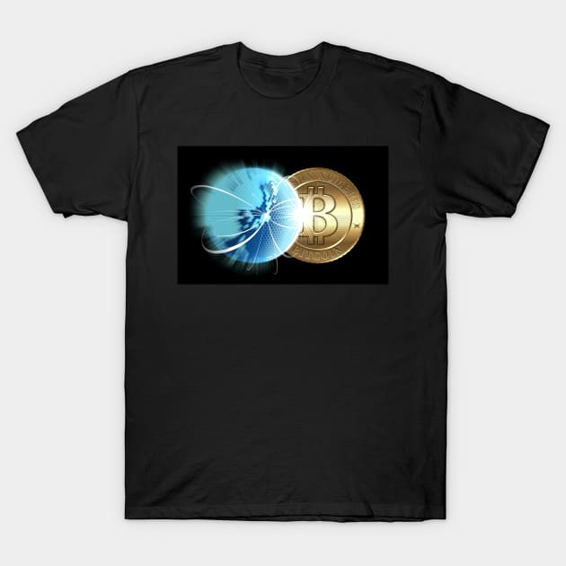 Bitcoin Concept T-Shirt by Mechanik